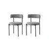 Hanah Home Set stolica Gini, 48,5x75,5x50,5 cm, 2 komada, Antracit-crne