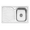 MksSudopera 24709-D, 76 x 45 cm, Inox, Siva