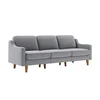 Atelier del Sofa Trosed Robin Extra 3, 220x84x87cm, Sivi