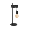 Eglo 43714 - Stona lampa TOWNSHEND 1xE27/10W/230V crna