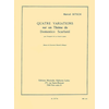 BITSCH M:QUATRE VARIATIONS,SUR UN THEME DE SCARLATTI