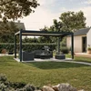 Bioklimatska pergola Ancora Samostoječa, 3,5 x 5 m, Antracit-bela, Električni