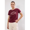Trendyol Milla Ženska majica TWOSS24TS00105, Bordo