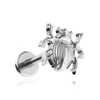shumee Uhani iz titana, hrošč, srebrni piercing, helix lobe conch 1,2/8