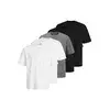 JACK & JONES Majica JJHUGO barva blata/črna/bela