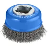 Lončasta žična ščetka PRO Metal clean X-Lock, 75 x 0,3 mm