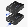 PremiumCord 4-portni podaljšek USB 2.0 prek Cat5/Cat5e/Cat6 do 150 m