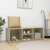 Klupa za cipele boja hrasta 105 x 35 x 35 cm konstruirano drvo