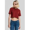 Womens short oversized rust t-shirt