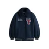 Tommy Jeans Prehodna jakna mornarska/krvavo rdeča/bela