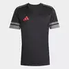 ADIDAS PERFORMANCE Funkcionalna majica Squadra 25 siva / ognjeno rdeča / črna