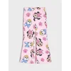 Sinsay - Flare pantalone Minnie and Daisy - pastelno roze