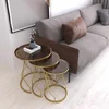 Hanah Home Rüya set stolića (umetnuti), zlatna/bronzana (3 kom)