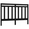 Uzglavlje za krevet crno 146 x 4 x 100 cm od masivne borovine
