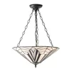 Endon 63936 - Luster na lancu Tiffany ASTORIA 3xE27/60W/230V O 48 cm