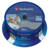 Verbatim 43811 25GB 6x BD-R SL Datalife Inkjet Printable - 25 Pack Spindle
