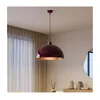 Brilagi - LED luster na sajli METALO 1xE27/40W/230V O 40 cm bordo/bakarna