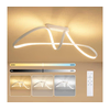 Brilagi-LED prigušiva prislonjen plafonski luster TWISTER LED/60W/230V 3000-6000K bela + daljinski upravljač