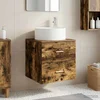 Umivaonik s policom Dimljeni hrast 49,5 x 44,5 x 65,5 cm