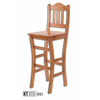 eoshop KT111 barski stol iz masivnega lesa (barva lesa: Gray)
