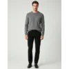 Elit Muške elegantne pantalone od somota, Crne