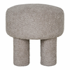 Svetlo siv tabure iz tkanine bouclé Perth – House Nordic