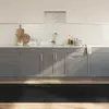 Tepih pravokutni sivi 100 x 300 cm od bambusa