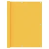Vidaxl Balkonsko platno rumeno 120x600 cm oksford blago