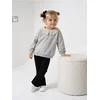 Sinsay - Crewneck duks sa pamukom i ukrasnom kragnom - svetlo siva