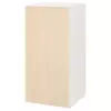 SMASTAD / PLATSA Garderober, bela breza/s 3 police, 60x57x123 cm