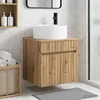 Umivaonik s policom za zid Hrast artisan 49 x 44,5 x 65,5 cm