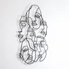 WALLXPERT Zidna dekoracija Faces Line Art APT743 M