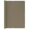 vidaXL Balkonsko platno taupe 120x600 cm HDPE