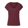 LASCANA Majica bordo/srebrna