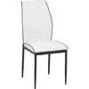 STOLICA bela metal, tekstil