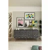 Hanah Home komoda Moka 180, 180 cm, antracit / srebrna