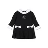 Karl Lagerfeld Kids Vsakodnevna obleka Z31291 S Črna Regular Fit