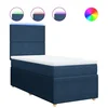 vidaXL vidaXL Box spring postelja z vzmetnico modra 100x200 cm blago, (21305256)