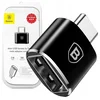 BASEUS Adapter USB na USB tipa C 2,4 A (črn)