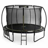 Lean-toys Vrtni trampolin 366cm (12 FT) z zaščitno mrežo, lestvijo in torbo za čevlje