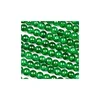 Ispucale staklene perle kugla 12 mm zelena-niska