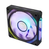 Računalniški ventilator Havit F2096 z dinamično RGB osvetlitvijo in do 1800 RPM - črn