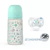 Suavinex Set Flašica 270Ml + Varalica 0/6M + Klipsa Plavi Memory