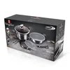 Berlingerhaus Komplet posod z marmornato površino 6 kosov Carbon PRO Line BH-7052