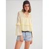 MixRay Bluza Blusen limonino-rumena