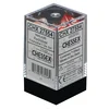 Kockice Chessex - Nebula - Luminary - Red & Silver (7)