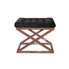Atelier del Sofa Tabure 50x42x40cm, Bakar-Crno