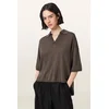 AllSaints polo ženska majica z volno BERN