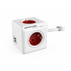 ALLOCACOC PowerCube Extended USB 4xSchuko + dual USB kabl duA3.15m - 1402RD/DEEUPC 4 utiÄ?nice 15m Bela/crvena