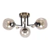 Mitea M11039-3 plafonski luster sa 3 staklene kugle, crni, 3xE27